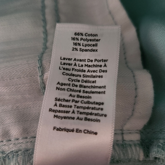 Talbots Slim Ankle Flawless Five-Pocket Aqua 12p Jeans - Picture 8 of 10